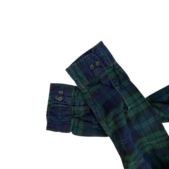 Upcycled Flannel Shirt Shacket Womens 1X Grunge Patchwork Folk Art Drink Camp - Picture 6 of 15